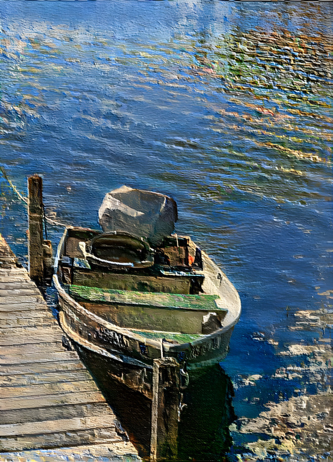 boat on a lake