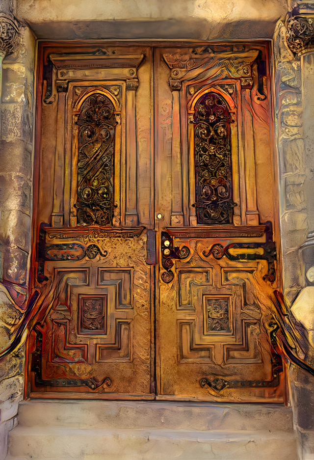 the door