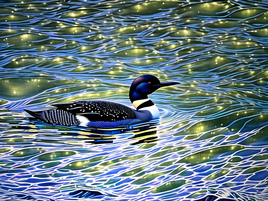 loon on the lake