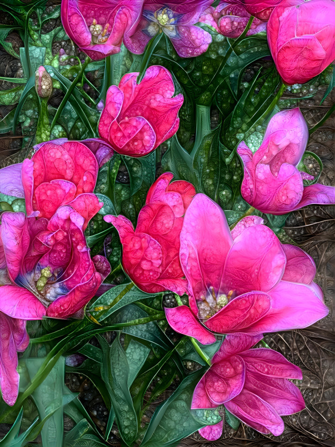 pink tulips