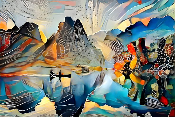 Abstract Canoe Ride