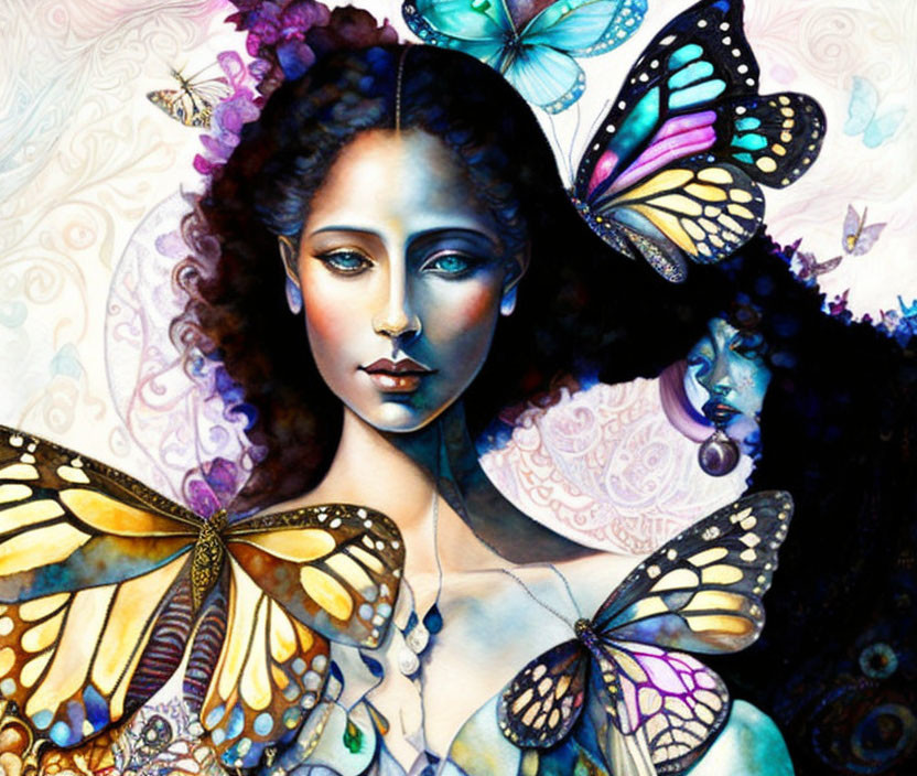 Butterfly woman