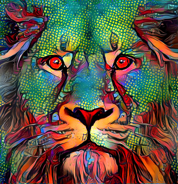 fierce lion