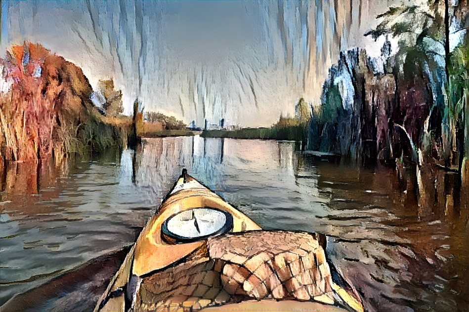 kayak on the river