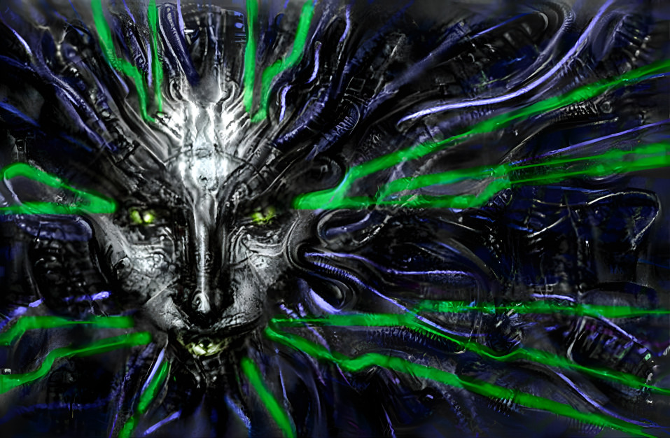 Shodan H R Giger style