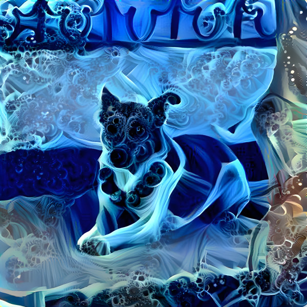 Fractal style dog