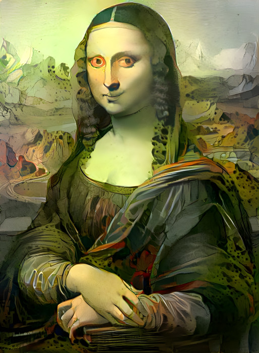 Green frog Mona Lisa (1)