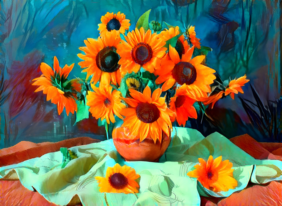 Bouquet of sunflowers