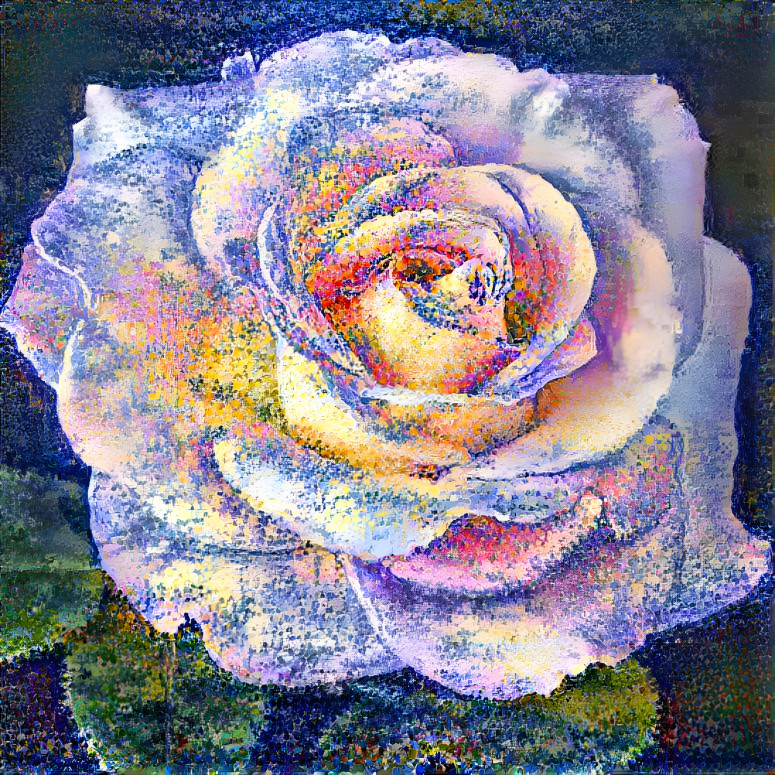 Pointilism Rose