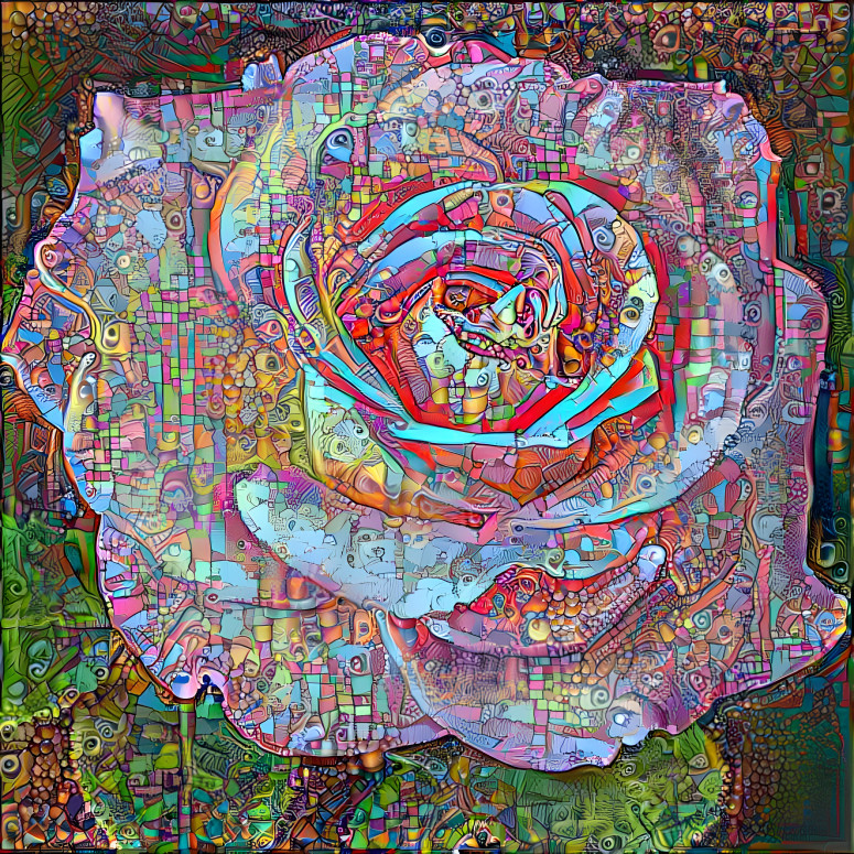 Mixed Media Rose