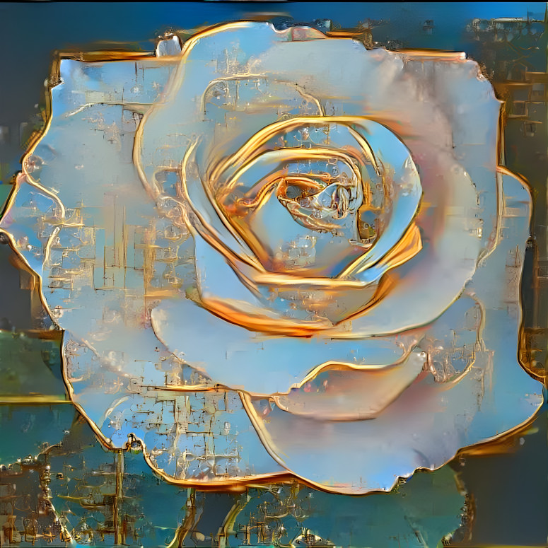 Golden Blue Rose