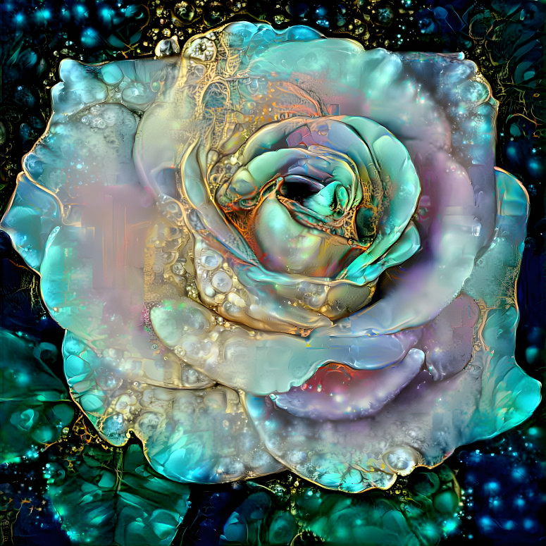 Teal Rose