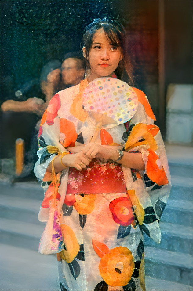 Girl in kimono