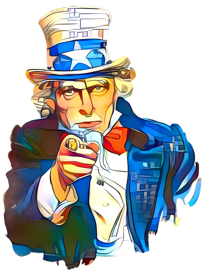 Uncle Sam Comic Book Style