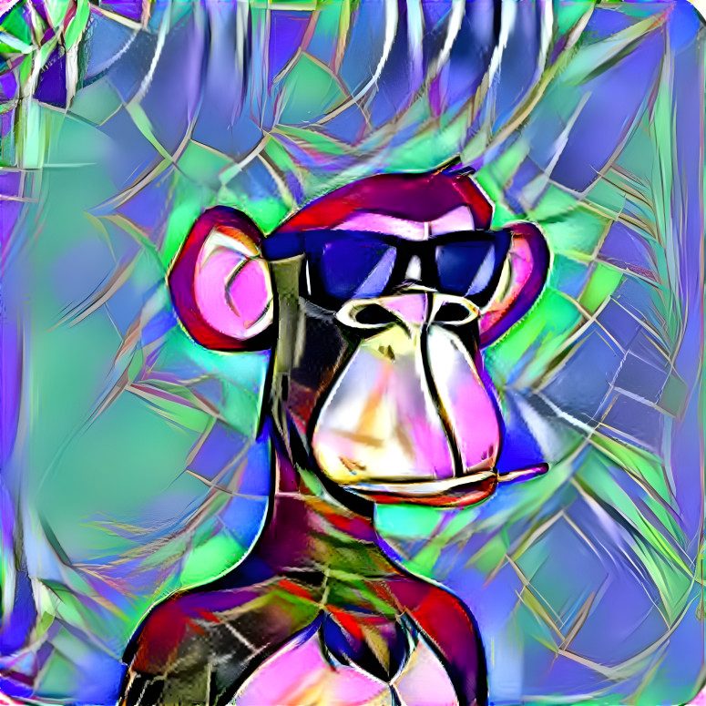 stained glass monkey