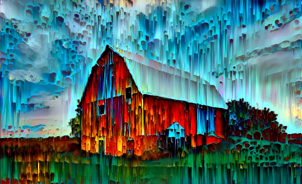 Rainy day barn