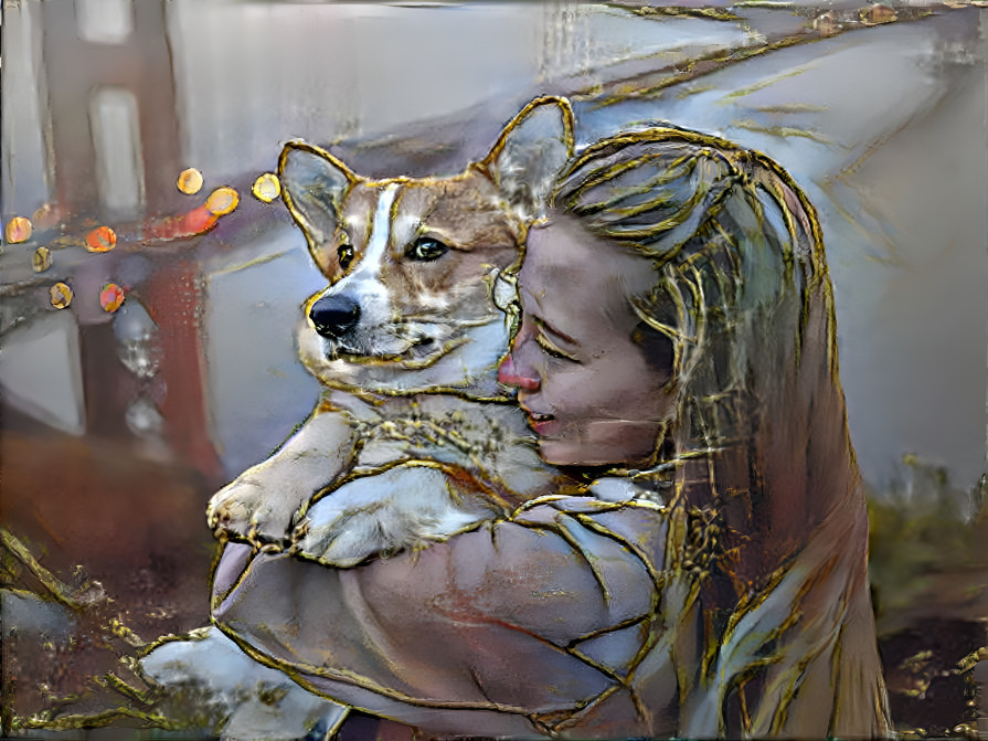 Corgi love SF style