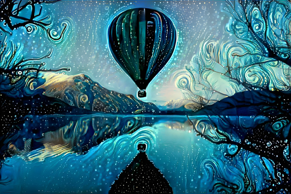 Hot air balloon swirl