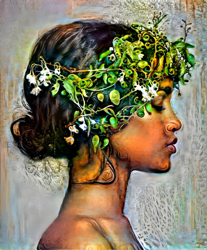 Flower headress girl