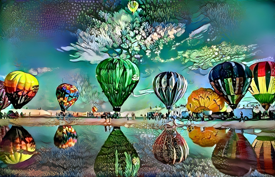 Hot air balloons