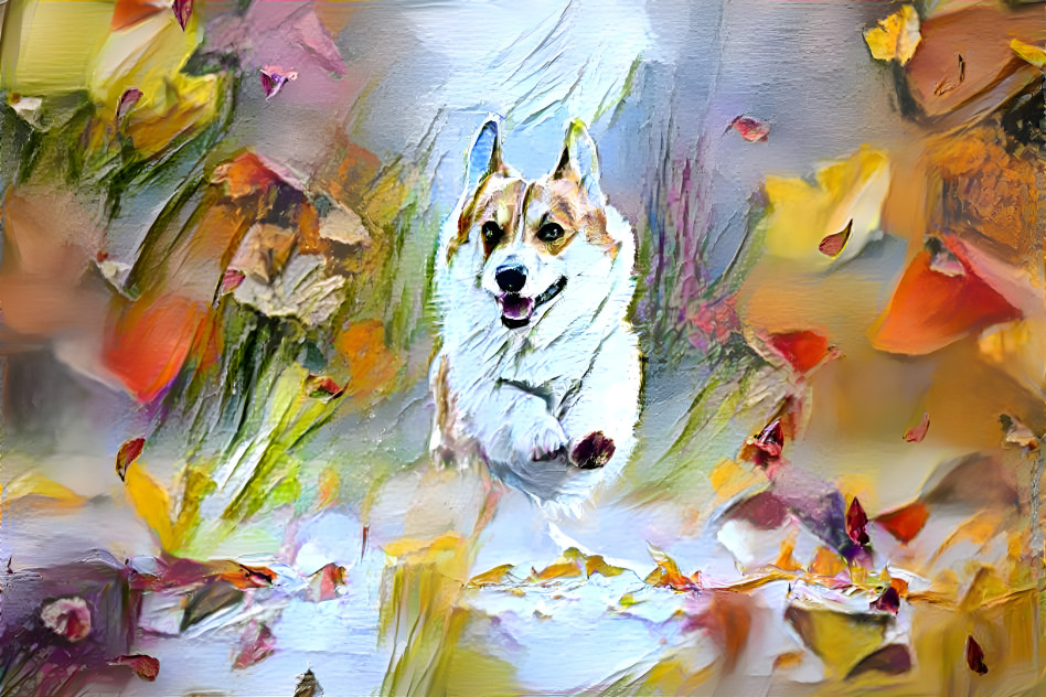 Bounding corgi