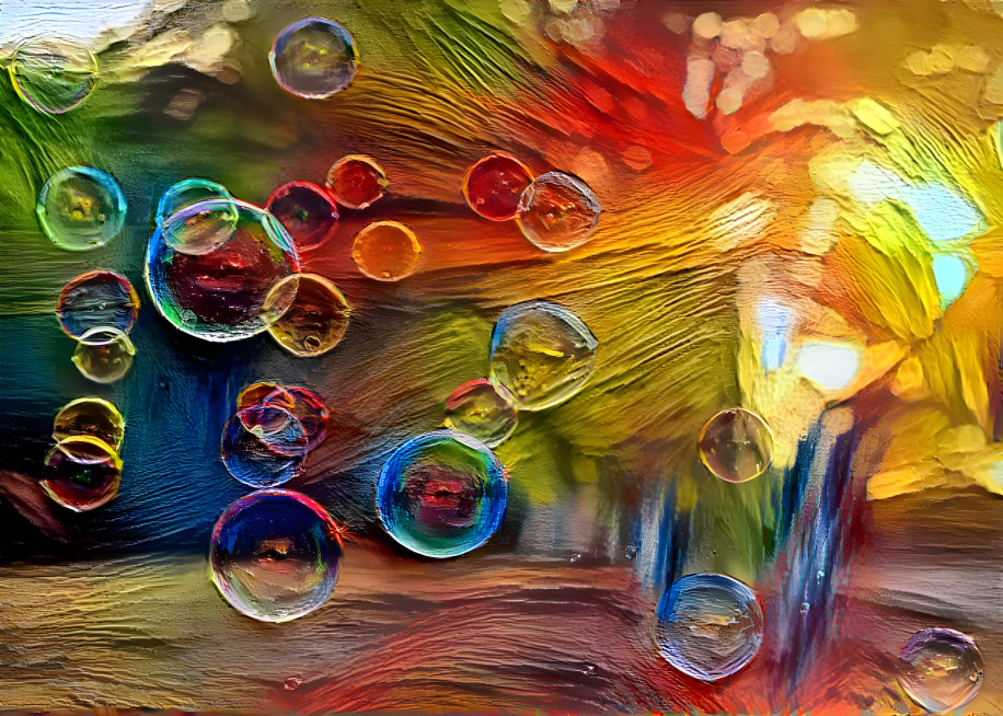 Bubbles in acrylic 