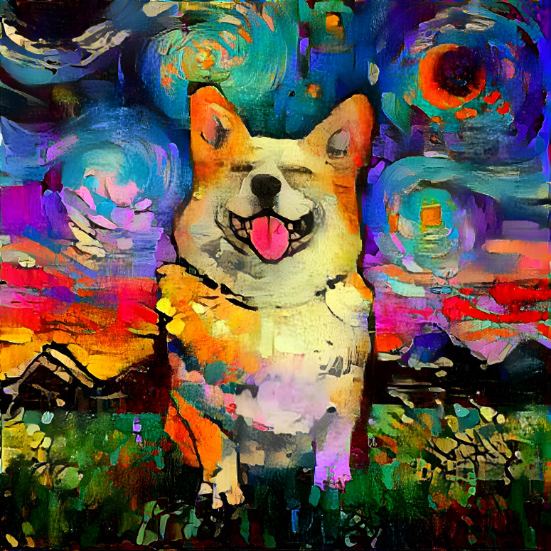 Corgi in wonderland 