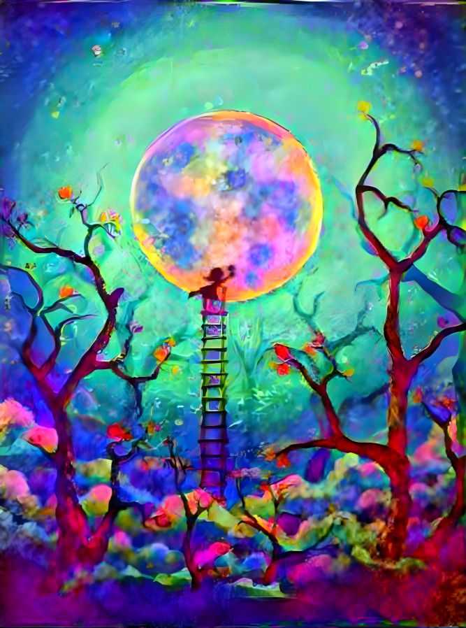 Painting the moon