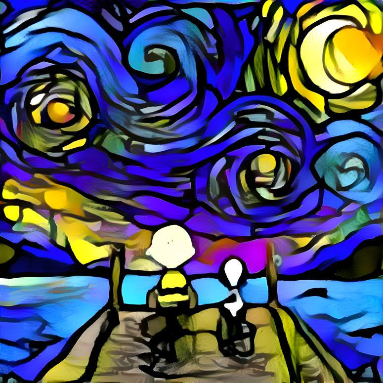 Charlie Brown meets Vincent Van Gough 