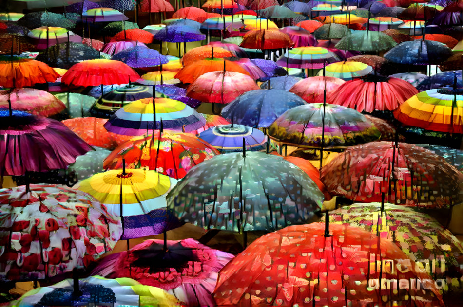 Umbrellas everywhere 