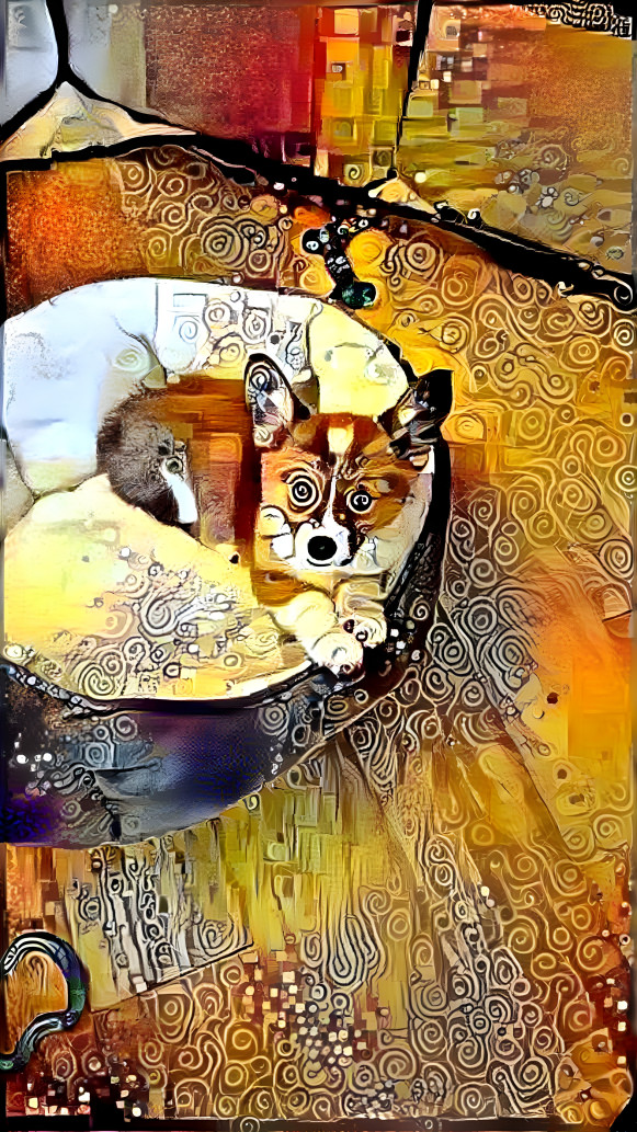 Klimt corgi