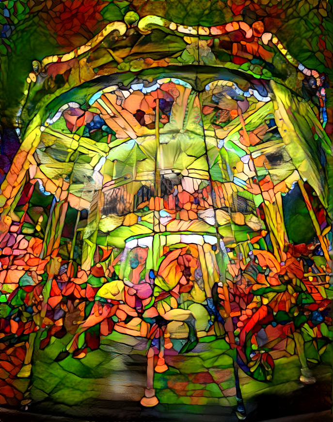 Stained glass carousel 