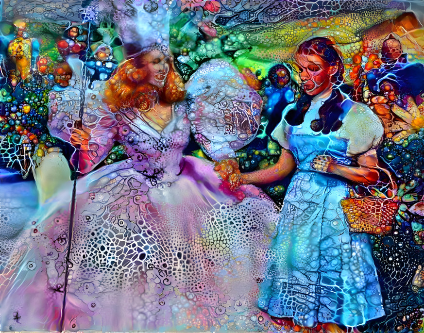 Dorothy and Glinda