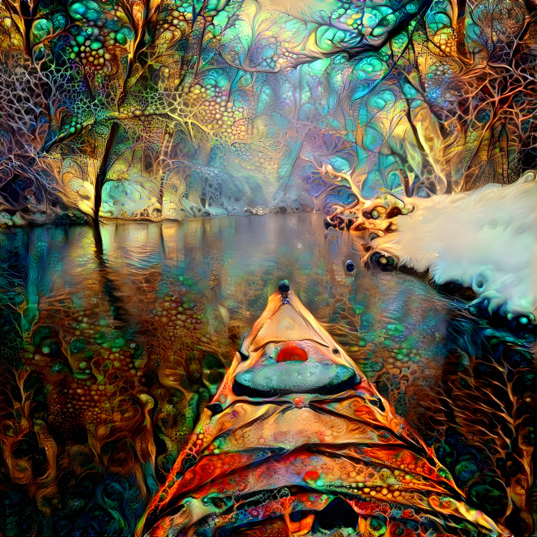 Winter kayaking