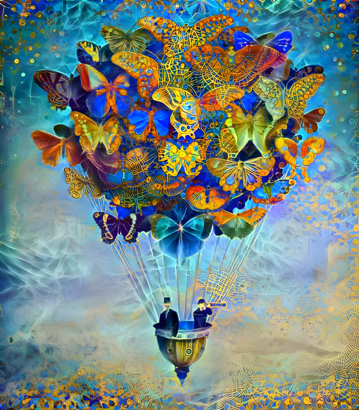 Butterfly hot air balloon 