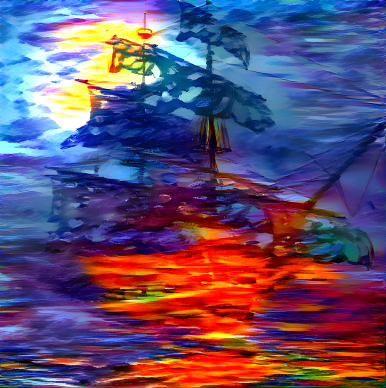 Pirate ship in paradise 