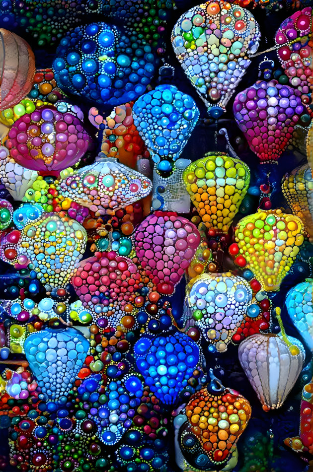 Bejeweled paper lanterns