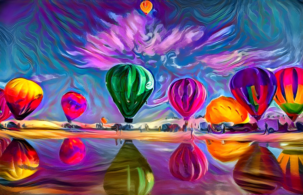 Acrylic hot air balloons 