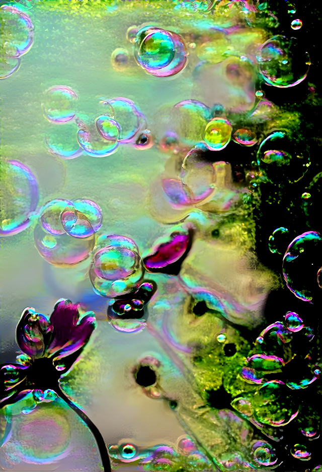 Bubbles and flowers