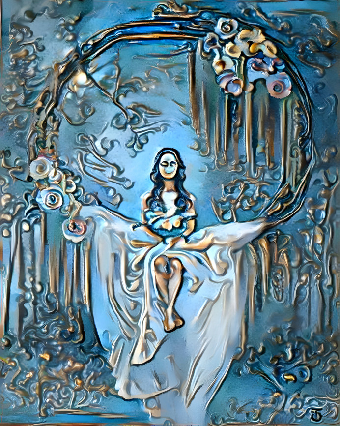 Fairy bride in metal