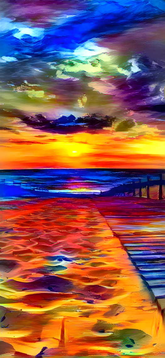 Technicolor sunset