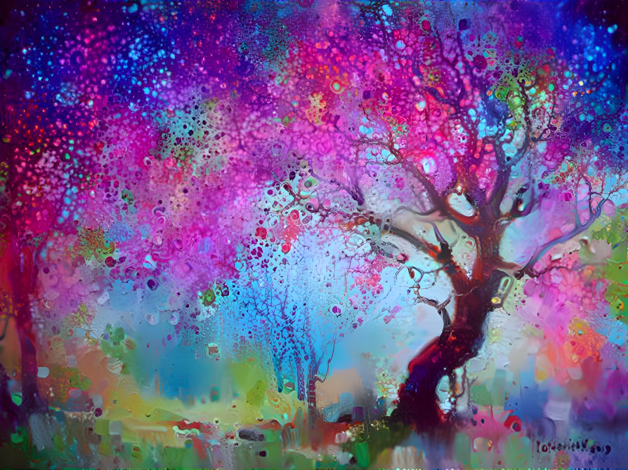 Watercolor tree