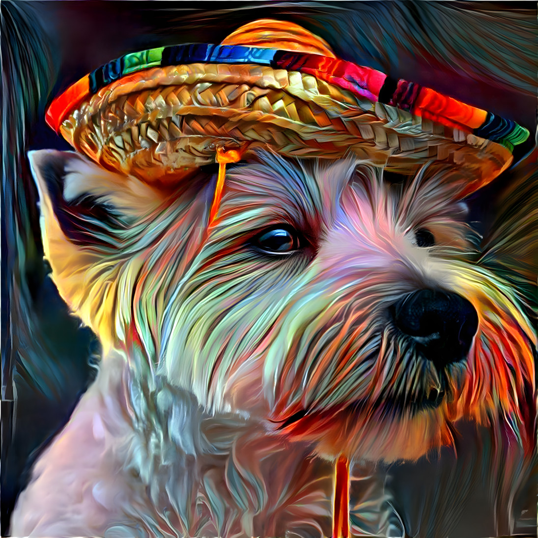 Terrier Doggy Mexican Hat