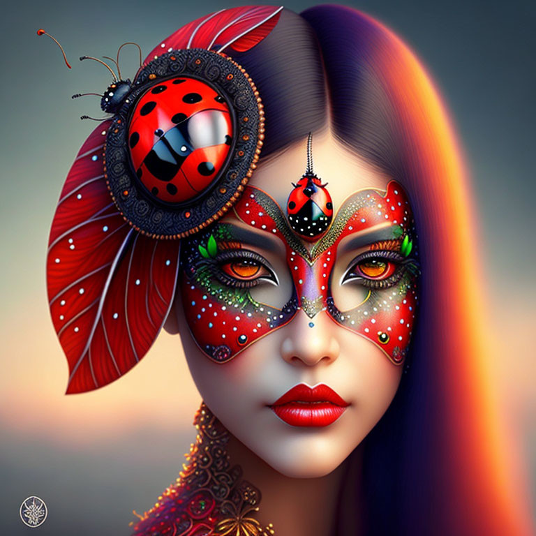 ladybug face paint