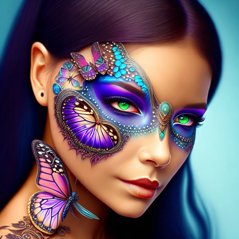 butterfly face paint