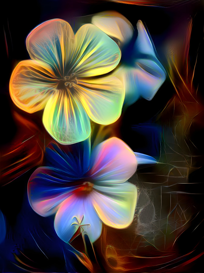 Neon Flower Lights