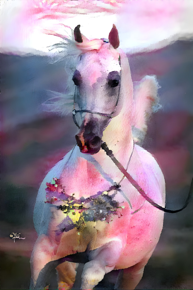 watercolor horse