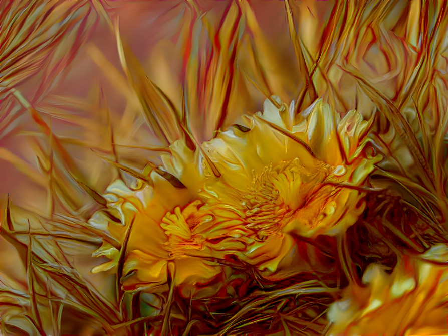 Barrel Cactus Flowers