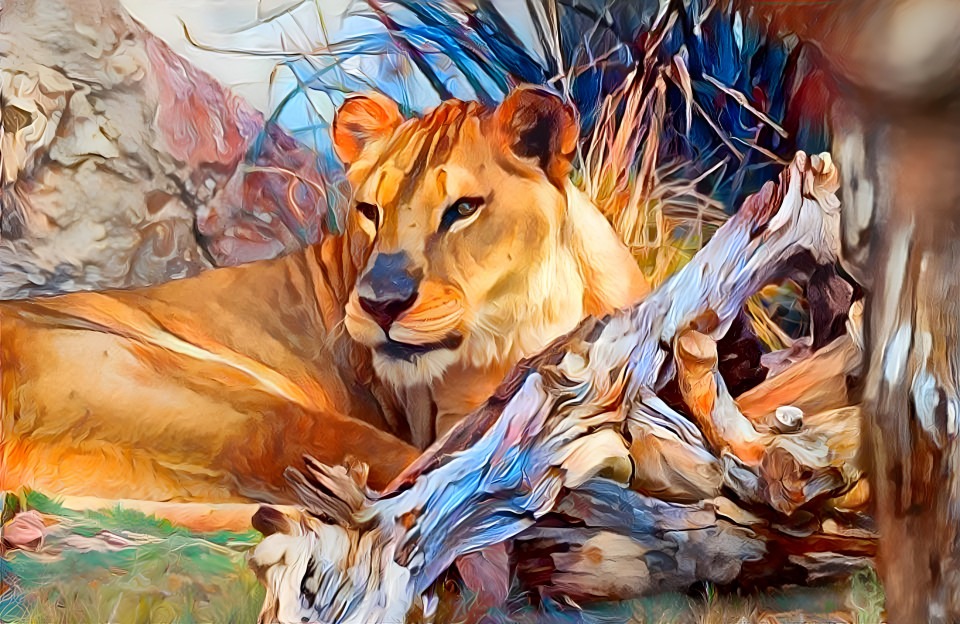 Lioness at rest