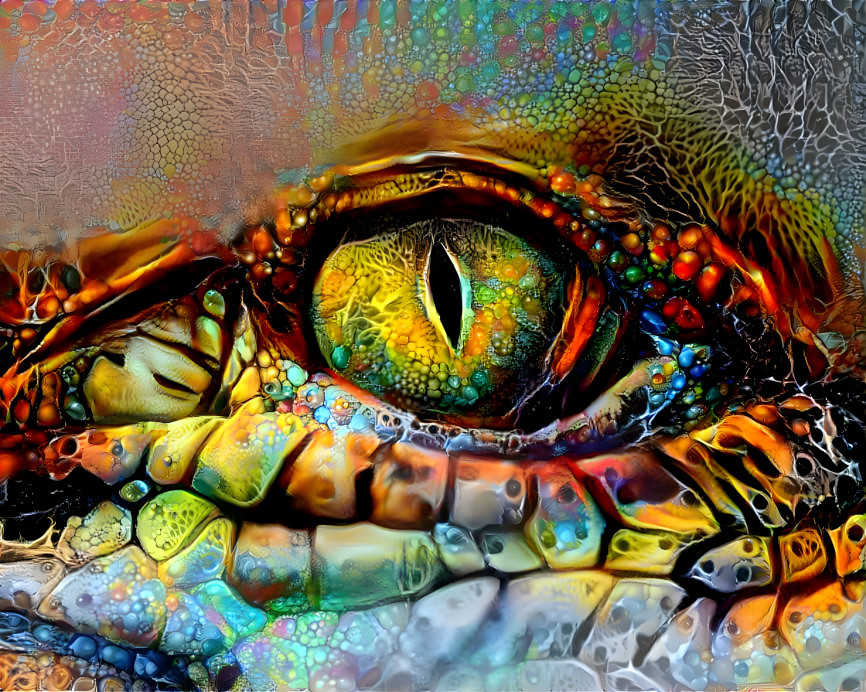 crocodile's eye